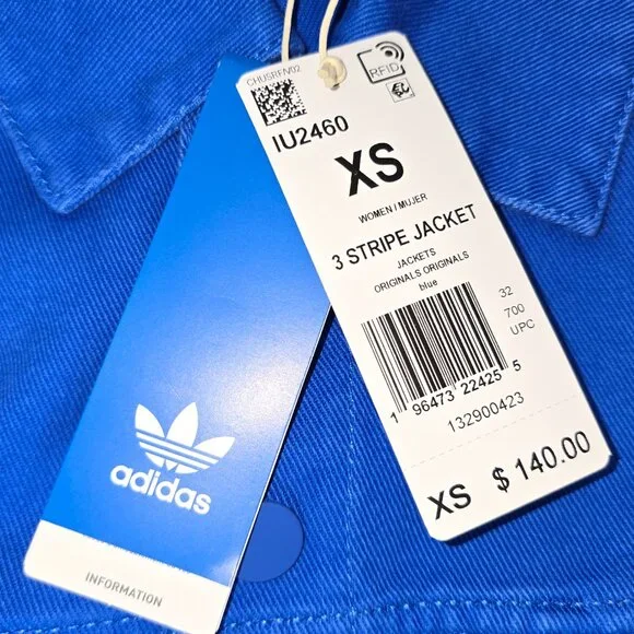 Adidas Kseniaschnaider 3-Stripes Dyed Women's Jacket, various sizes, NWT - Picture 7 of 9